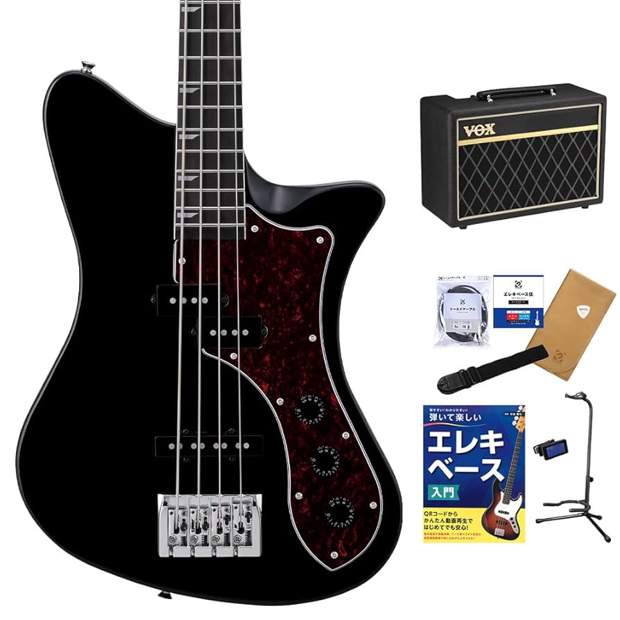 Amazon | Ryoga SKATER-BASS Black ベース初心者11点セット【VOX